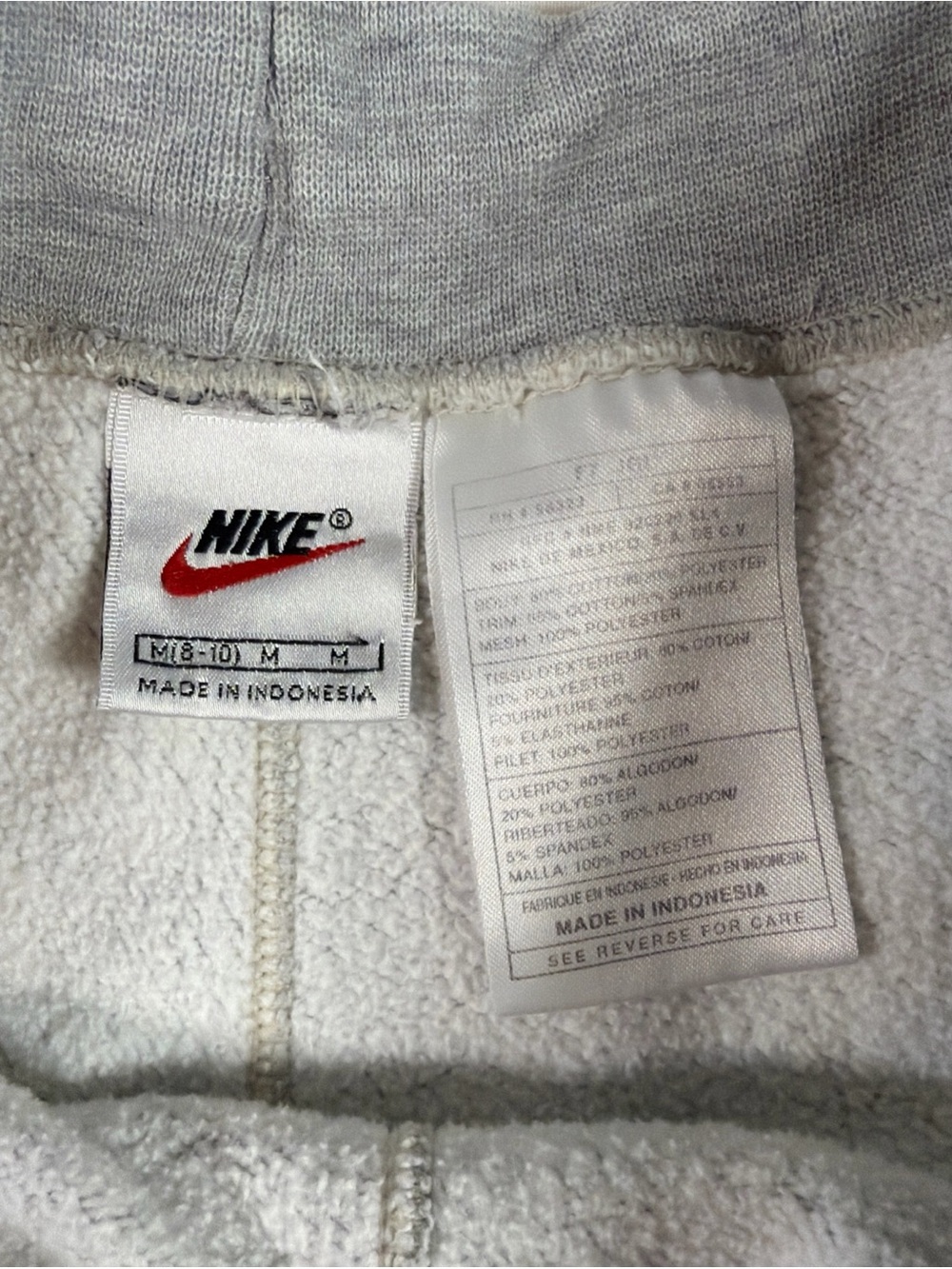 Nike Sportswear Fleece Lounge Shorts Women’s Size M (8-10) Vintage 90s - Picture 7 of 9